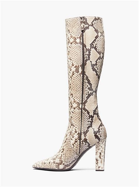 michael kors cody grommeted leather boot|Carly Python Embossed Leather Boot .